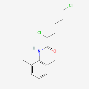 molecular formula C14H19Cl2NO B602214 2,6-二氯-N-(2,6-二甲苯基)己酰胺 CAS No. 1037184-07-8