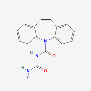 molecular formula C16H13N3O2 B602216 N-氨基甲酰卡马西平 CAS No. 1219170-51-0