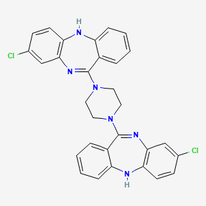B602231 11,11'-(Piperazine-1,4-diyl)-bis-8-chloro-5H-dibenze[b,e][1,4]-diazepine CAS No. 263366-81-0