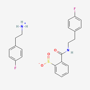 molecular formula C23H24F2N2O3S B6022312 2-(4-Fluorophenyl)ethylazanium;2-[2-(4-fluorophenyl)ethylcarbamoyl]benzenesulfinate 