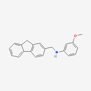 molecular formula C21H19NO B6022319 (9H-fluoren-2-ylmethyl)(3-methoxyphenyl)amine 