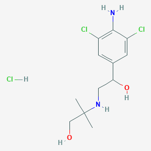 molecular formula C12H19Cl3N2O2 B602235 盐酸克伦特罗-羟甲基 CAS No. 37162-89-3