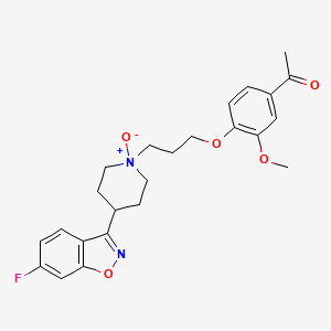 molecular formula C24H27FN2O5 B602239 依洛匹利酮 N-氧化物 CAS No. 1375651-09-4