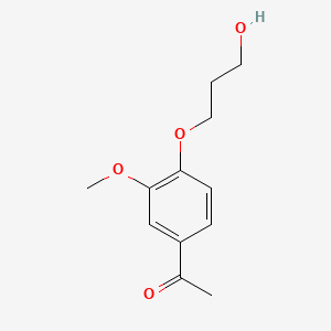 molecular formula C12H16O4 B602244 1-[4-(3-羟基丙氧基)-3-甲氧基苯基]乙酮 CAS No. 207298-39-3