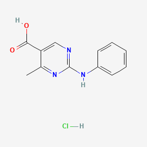 molecular formula C12H12ClN3O2 B6022480 2-Anilino-4-methylpyrimidine-5-carboxylic acid;hydrochloride 