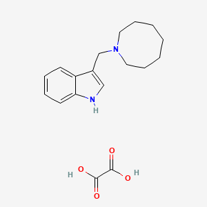 molecular formula C18H24N2O4 B6022553 3-(azocan-1-ylmethyl)-1H-indole;oxalic acid 