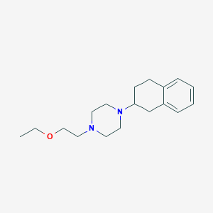 molecular formula C18H28N2O B6022640 1-(2-ethoxyethyl)-4-(1,2,3,4-tetrahydro-2-naphthalenyl)piperazine trifluoroacetate 