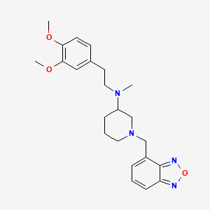 molecular formula C23H30N4O3 B6022662 1-(2,1,3-benzoxadiazol-4-ylmethyl)-N-[2-(3,4-dimethoxyphenyl)ethyl]-N-methyl-3-piperidinamine 