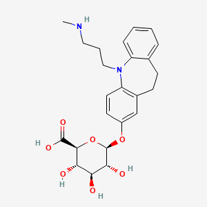 molecular formula C24H30N2O7 B602270 2-Hydroxydesmethylimipramine Glucuronide CAS No. 25521-31-7