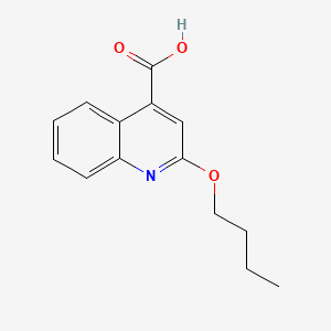 molecular formula C14H15NO3 B602274 2-butoxyquinoline-4-carboxylic Acid CAS No. 10222-61-4