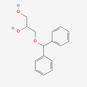 molecular formula C16H18O3 B602275 3-Benzhydryloxypropane-1,2-diol CAS No. 19574-66-4