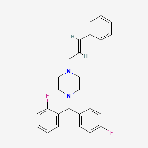 molecular formula C26H26F2N2 B602297 4-脱氟 2-氟氟桂利嗪 CAS No. 90830-31-2