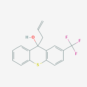 molecular formula C17H13F3OS B602299 9-烯丙基-2-(三氟甲基)-9H-噻吨-9-醇 CAS No. 850808-70-7