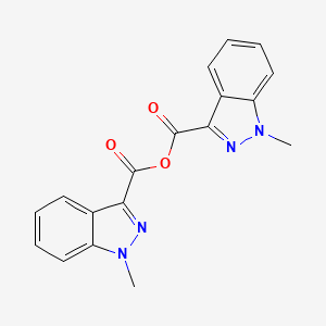 molecular formula C18H4N4O3 B602308 1-甲基-1H-吲唑-3-羧酸酐 CAS No. 1363173-34-5