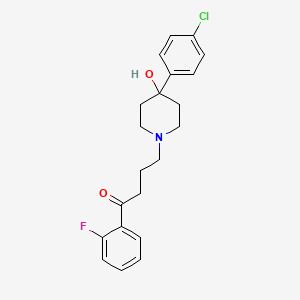 molecular formula C21H23ClFNO2 B602313 4-(4-(4-氯苯基)-4-羟基哌啶-1-基)-1-(2-氟苯基)丁烷-1-酮 CAS No. 1391052-53-1
