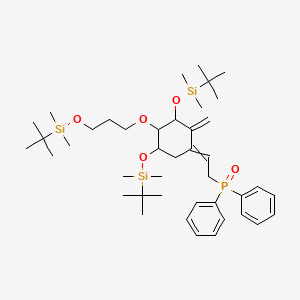 molecular formula C42H71O5PSi3 B602423 ((Z)-2-((3R,4R,5R)-3,5-双((叔丁基二甲基甲硅烷基)氧基)-4-(3-((叔丁基二甲基甲硅烷基)氧基)丙氧基)-2-亚甲基环己亚烷基)乙烯基)二苯基膦氧化物 CAS No. 200636-54-0