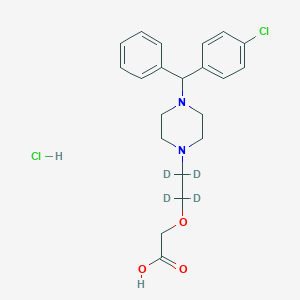 molecular formula C21H21D4ClN2O3 B602437 Cetirizine D4 CAS No. 1219803-84-5