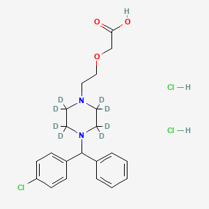 molecular formula C21H17D8ClN2O3 B602438 西替利嗪（D8 二盐酸盐） CAS No. 774596-22-4