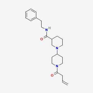 molecular formula C23H33N3O2 B6024384 1'-(3-butenoyl)-N-(2-phenylethyl)-1,4'-bipiperidine-3-carboxamide 