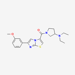 N,N-diethyl-1-{[6-(3-methoxyphenyl)imidazo[2,1-b][1,3]thiazol-3-yl]carbonyl}-3-pyrrolidinamine