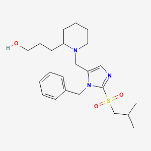 3-(1-{[1-benzyl-2-(isobutylsulfonyl)-1H-imidazol-5-yl]methyl}-2-piperidinyl)-1-propanol