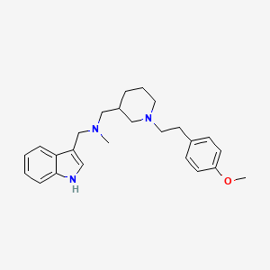 (1H-indol-3-ylmethyl)({1-[2-(4-methoxyphenyl)ethyl]-3-piperidinyl}methyl)methylamine