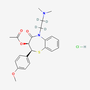 molecular formula C22H22N2O4SD4.HCl B602453 盐酸地尔硫卓-d4 CAS No. 1217769-52-2