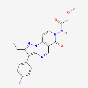 N-[2-ethyl-3-(4-fluorophenyl)-6-oxopyrazolo[1,5-a]pyrido[3,4-e]pyrimidin-7(6H)-yl]-2-methoxyacetamide