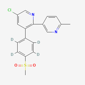 molecular formula C18H11D4ClN2O2S B602458 Etoricoxib D4 CAS No. 1131345-14-6