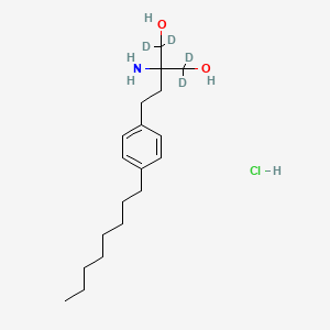 molecular formula C19H30D4ClNO2 B602466 富马酸富替尼-d4 CAS No. 1346604-90-7