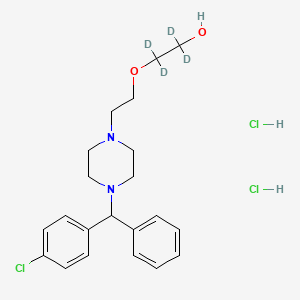 molecular formula C21H25D4Cl3N2O2 B602473 Hydroxyzine (D4' dihydrochlorid) CAS No. 1219805-91-0