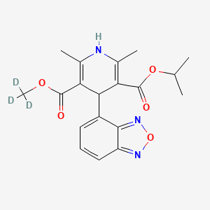molecular formula C19H18N3O5D3 B602481 依那地平-d3 CAS No. 1189959-59-8