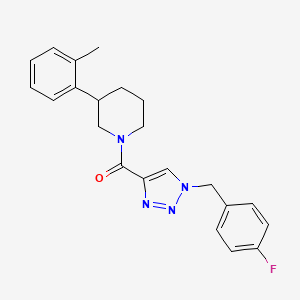 1-{[1-(4-fluorobenzyl)-1H-1,2,3-triazol-4-yl]carbonyl}-3-(2-methylphenyl)piperidine