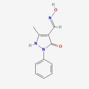 5-hydroxy-3-methyl-1-phenyl-1H-pyrazole-4-carbaldehyde oxime