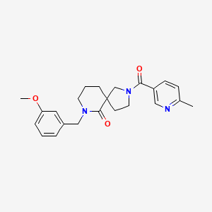 7-(3-methoxybenzyl)-2-[(6-methyl-3-pyridinyl)carbonyl]-2,7-diazaspiro[4.5]decan-6-one