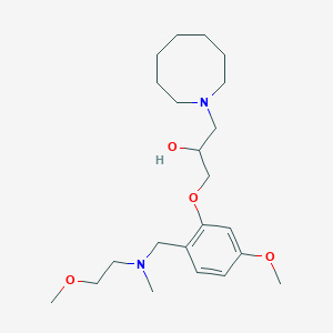 molecular formula C22H38N2O4 B6024981 1-(1-azocanyl)-3-(5-methoxy-2-{[(2-methoxyethyl)(methyl)amino]methyl}phenoxy)-2-propanol 