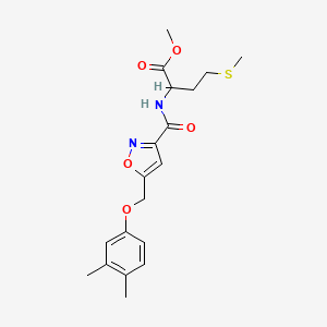 methyl N-({5-[(3,4-dimethylphenoxy)methyl]-3-isoxazolyl}carbonyl)methioninate