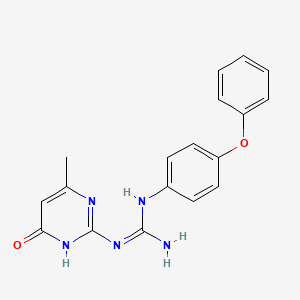 N-(6-methyl-4-oxo-1,4-dihydro-2-pyrimidinyl)-N'-(4-phenoxyphenyl)guanidine