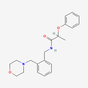 N-[2-(4-morpholinylmethyl)benzyl]-2-phenoxypropanamide