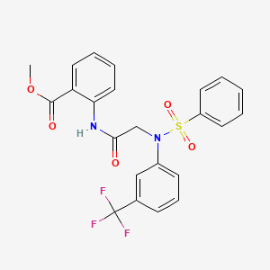 methyl 2-({N-(phenylsulfonyl)-N-[3-(trifluoromethyl)phenyl]glycyl}amino)benzoate