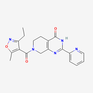 7-[(3-ethyl-5-methylisoxazol-4-yl)carbonyl]-2-pyridin-2-yl-5,6,7,8-tetrahydropyrido[3,4-d]pyrimidin-4(3H)-one