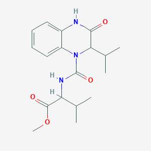 methyl N-[(2-isopropyl-3-oxo-3,4-dihydro-1(2H)-quinoxalinyl)carbonyl]valinate