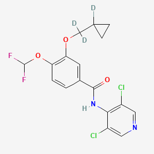 molecular formula C17H11Cl2F2N2O3D3 B602539 Roflumilast-d3 CAS No. 1189992-00-4