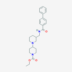 ethyl 3-{[(4-biphenylylcarbonyl)amino]methyl}-1,4'-bipiperidine-1'-carboxylate