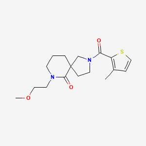 molecular formula C17H24N2O3S B6025408 7-(2-methoxyethyl)-2-[(3-methyl-2-thienyl)carbonyl]-2,7-diazaspiro[4.5]decan-6-one 