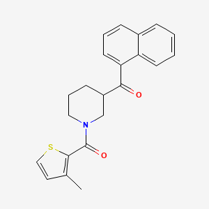 {1-[(3-methyl-2-thienyl)carbonyl]-3-piperidinyl}(1-naphthyl)methanone