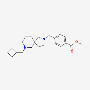 molecular formula C22H32N2O2 B6025434 methyl 4-{[7-(cyclobutylmethyl)-2,7-diazaspiro[4.5]dec-2-yl]methyl}benzoate 