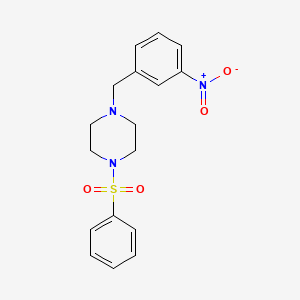 molecular formula C17H19N3O4S B6025443 1-(3-nitrobenzyl)-4-(phenylsulfonyl)piperazine 