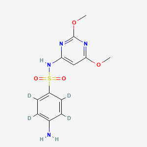 molecular formula C10H10D4N4O4S B602550 Sulfadimethoxine D4 CAS No. 1020719-80-5