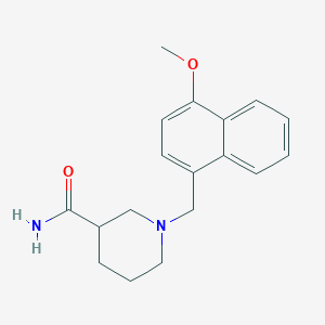 1-[(4-methoxy-1-naphthyl)methyl]-3-piperidinecarboxamide